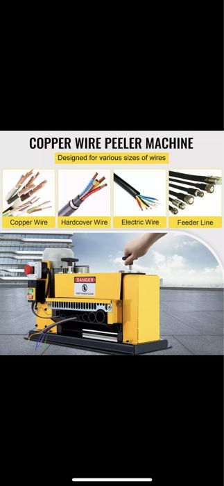 Maquina descarnar/ descascar fio Cobre.