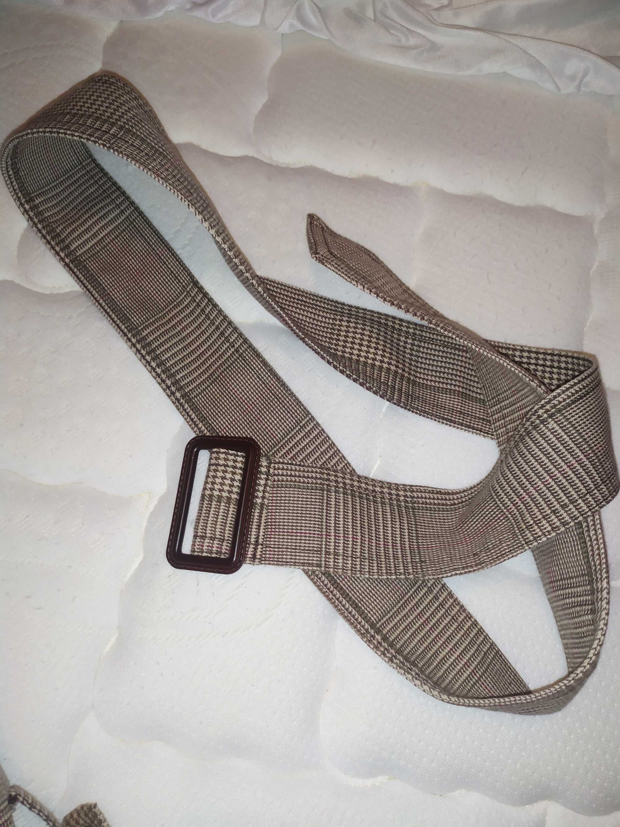 Casaco Feminino Pepe&Jeans xadrez castanho com cinto