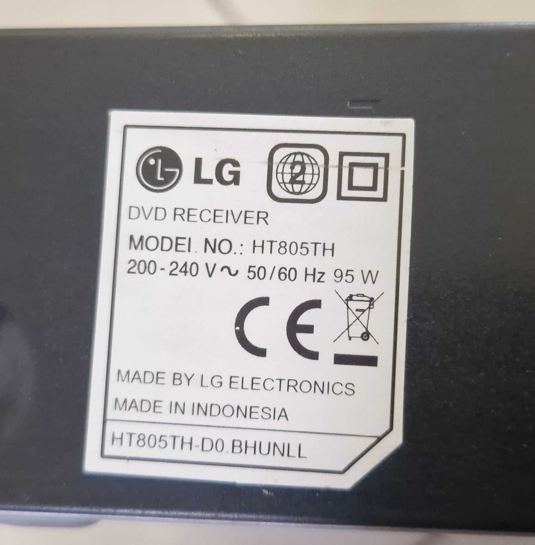 Kino Domowe Zestaw kina LG HT805TH 408W Amplituner / DVD / 3 Głośniki
