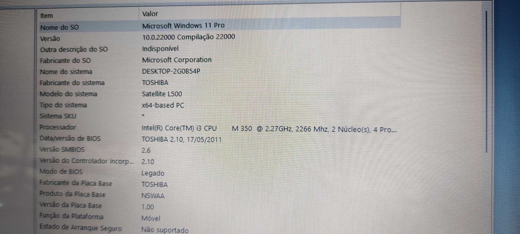 Portátil barato  - Toshiba Satelite L500 i3