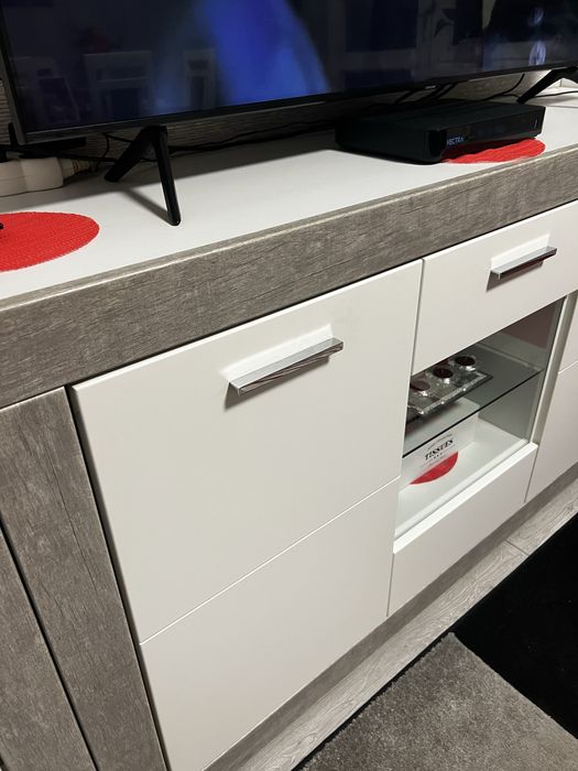 Mebloscianka szara komplet