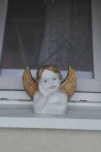 Figurka Anioła z gliny vintage