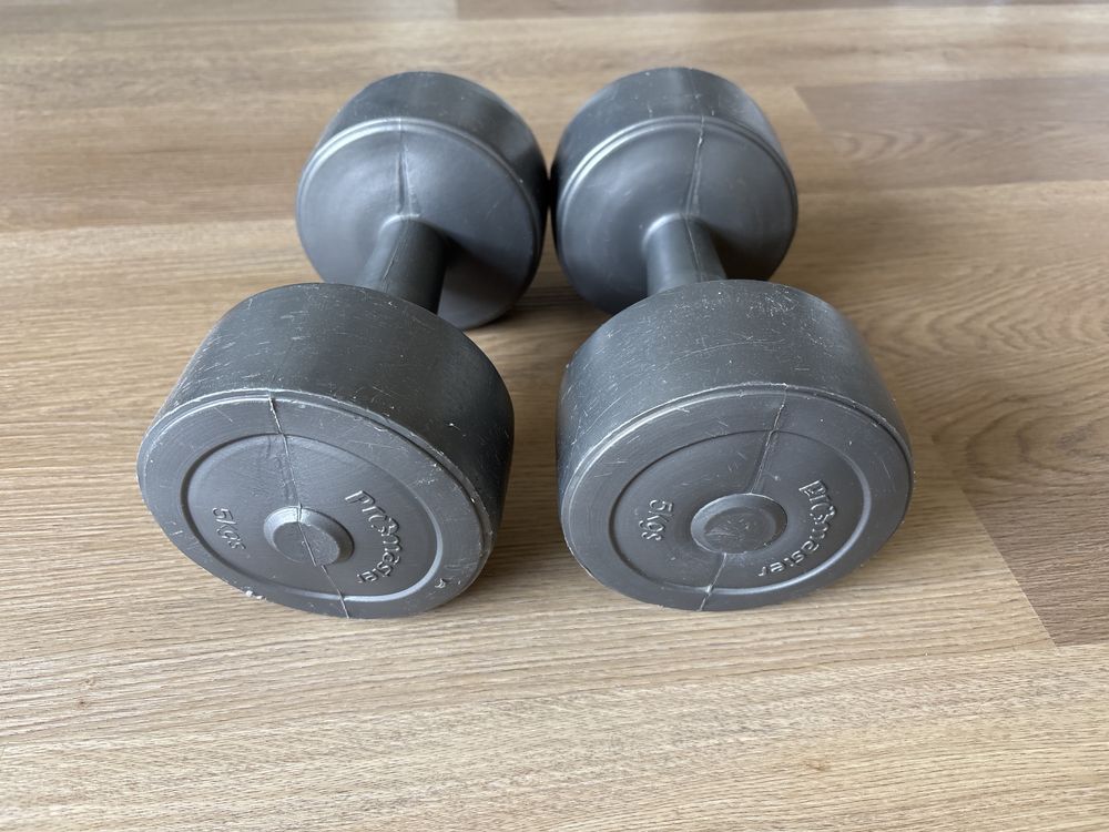 2x Halteres 5 kilos