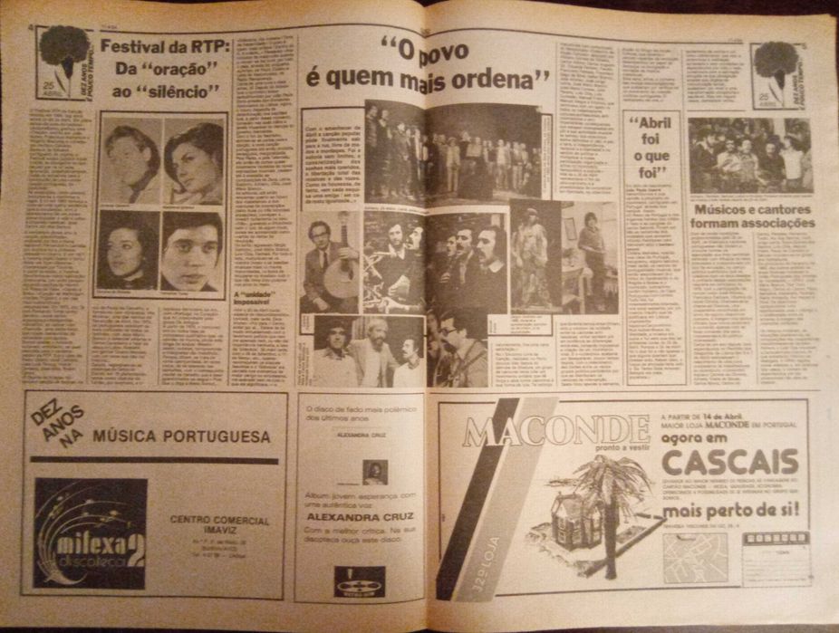 José Afonso	- - -		Se7e - nr. 305	- - - - -	Jornal