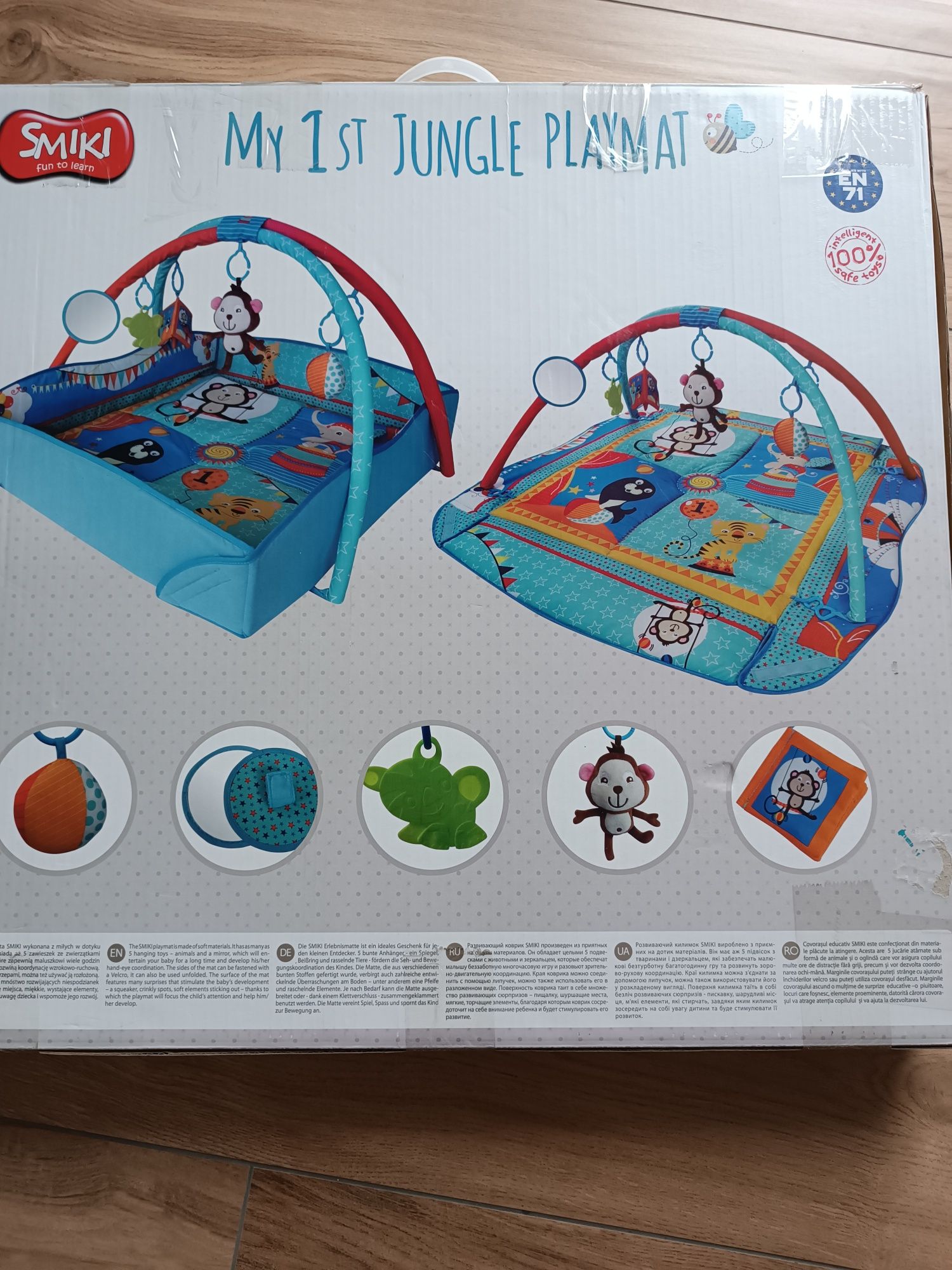 Mata edukacyjna Smiki My first jungle playmat