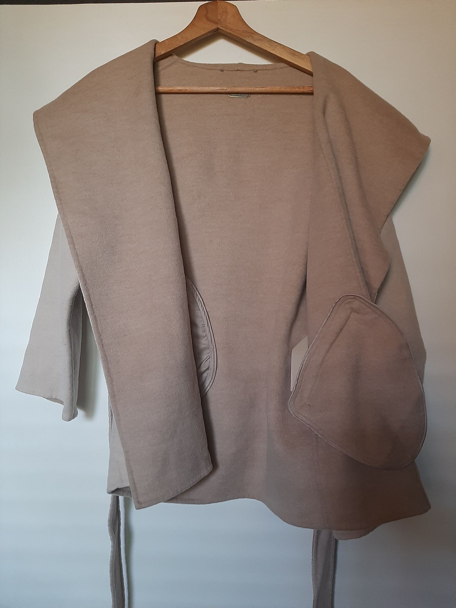 Massimo Dutti kurtka/kardigan wiązany, wool lana