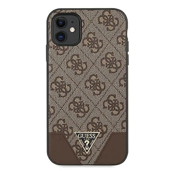 Etui Guess 4G Triangle Collection na iPhone 11/6,1" / Xr 6,1" - brązow