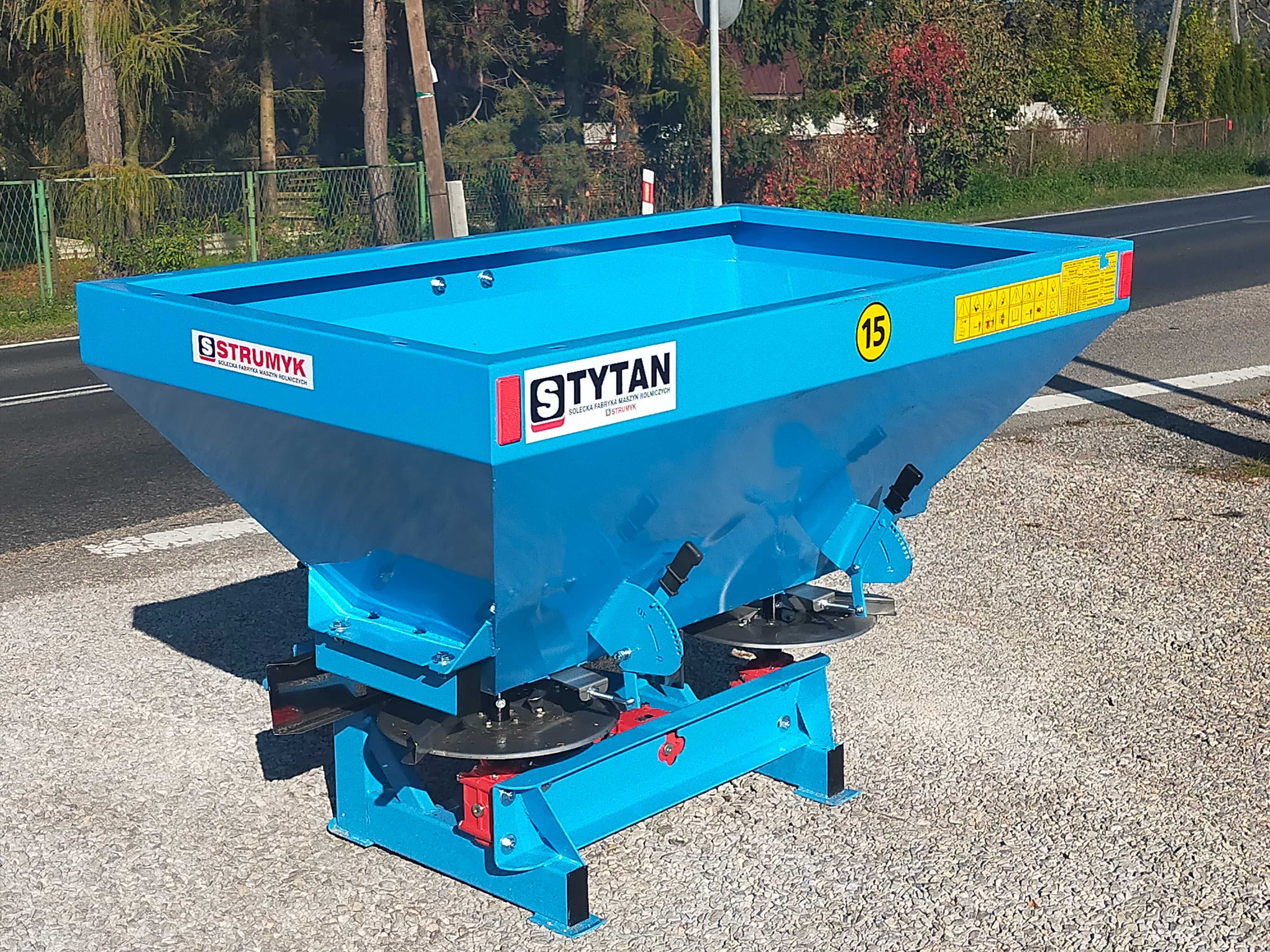DWUTALERZOWY rozsiewacz nawozu Strumyk plandeka/kratka 400l -1600l