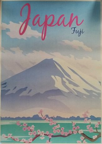 Plakat Japonia góra Fuji A3, 30x42 cm