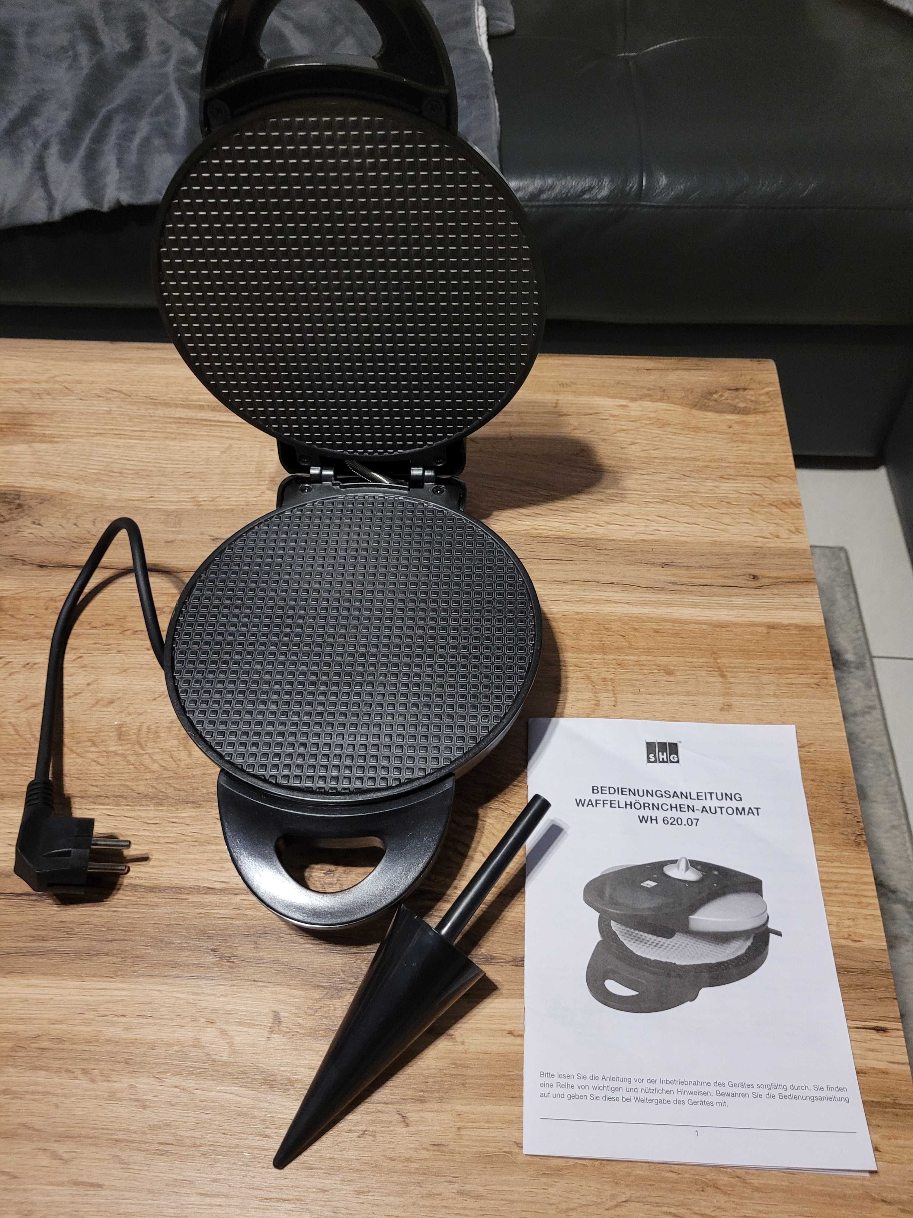 Wypiekacz do wafli rożków mocny, wafelnica  1200 watt