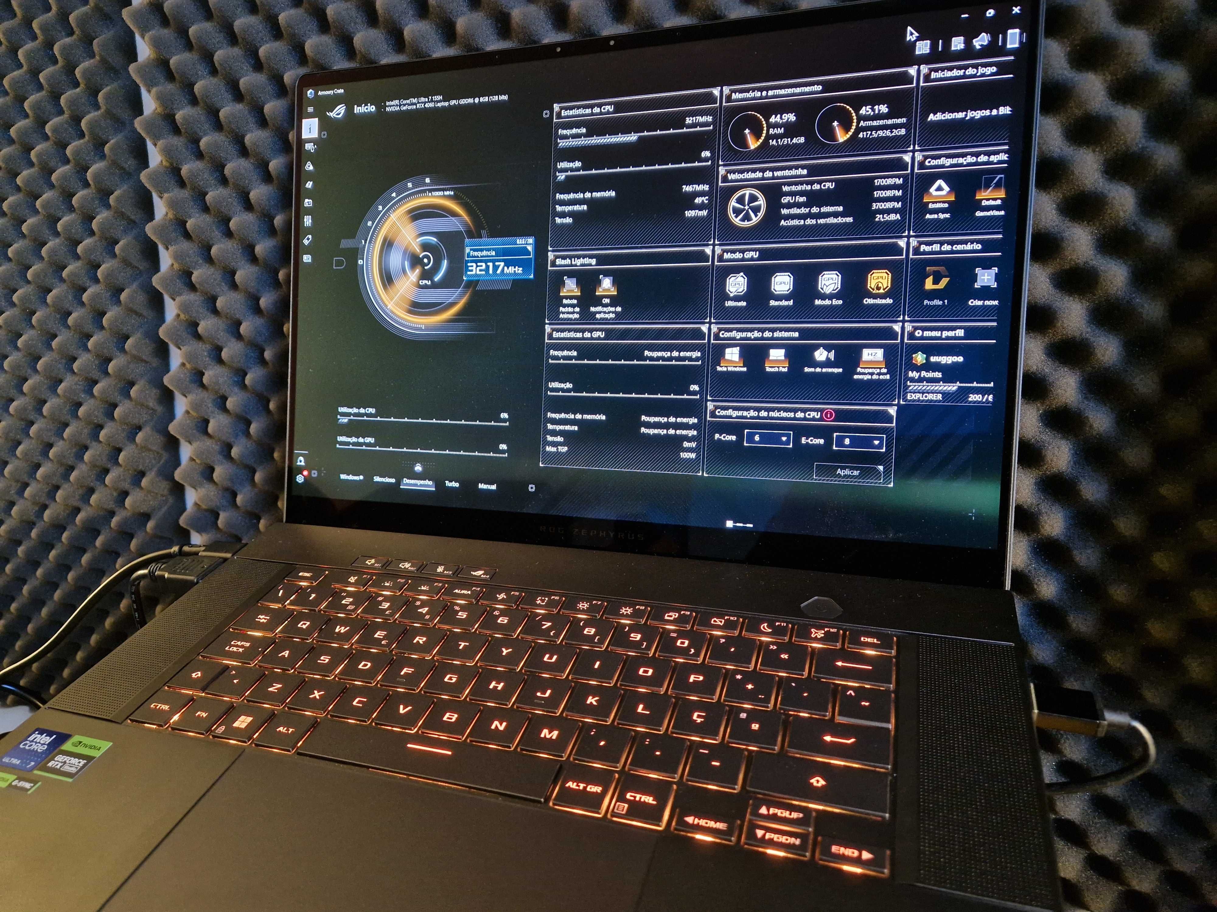 ASUS ROG Zephyrus G16 16'' 155H/32GB/1TB/NVIDIA RTX 4060