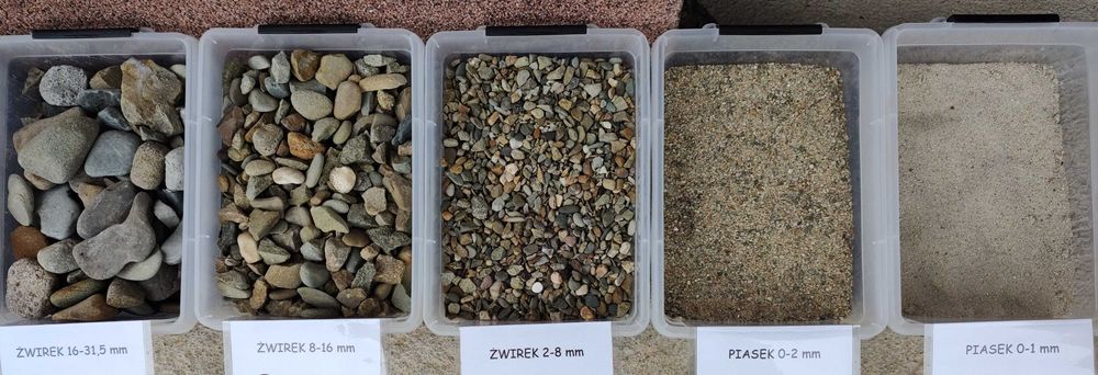 Kliniec kruszywo tłuczeń pospółka żwir żwirek piasek