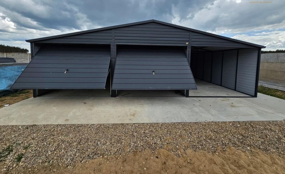 Garaż blaszany 4x6 6x5 6x5,80 6x6 7x6 8x6 9x5 9x6 - PRODUCENT Premium!