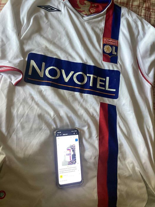 Lyon camisola de futebol umbro retro autentica xl