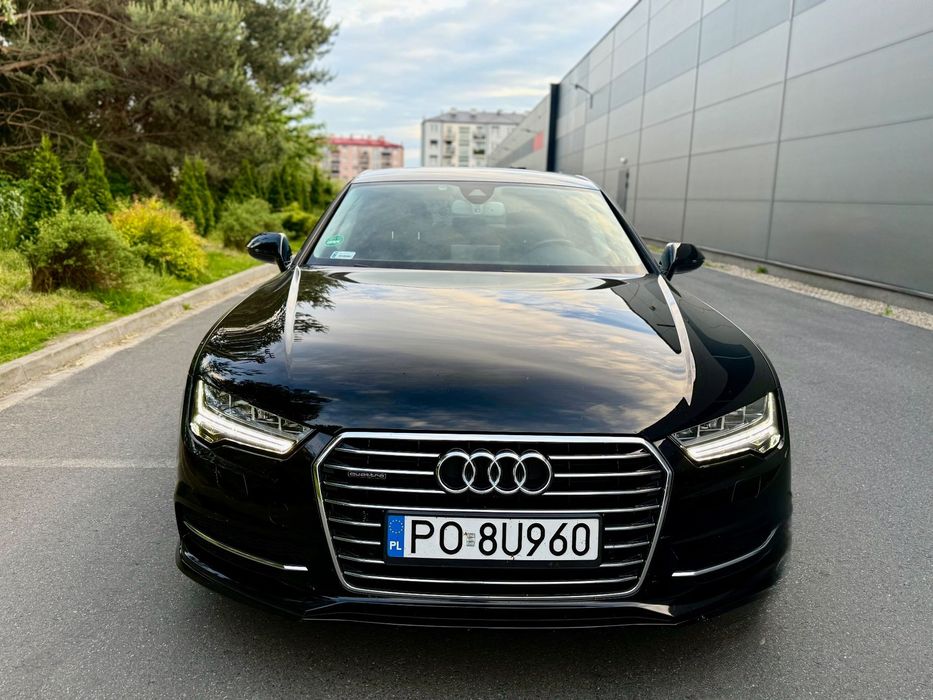 Audi A7 Sportback Salon PL,S-line,Pneumatyka,Dociągi,Skóra z wentylacją,Hak,BEZWYPDKOWY!