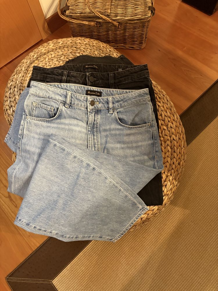 Calças ganga Massimo Dutti