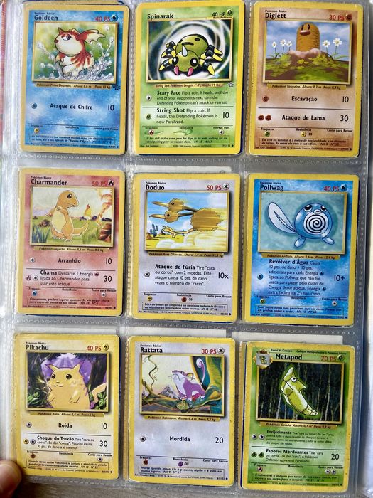 Cartas Pokemon antigas
