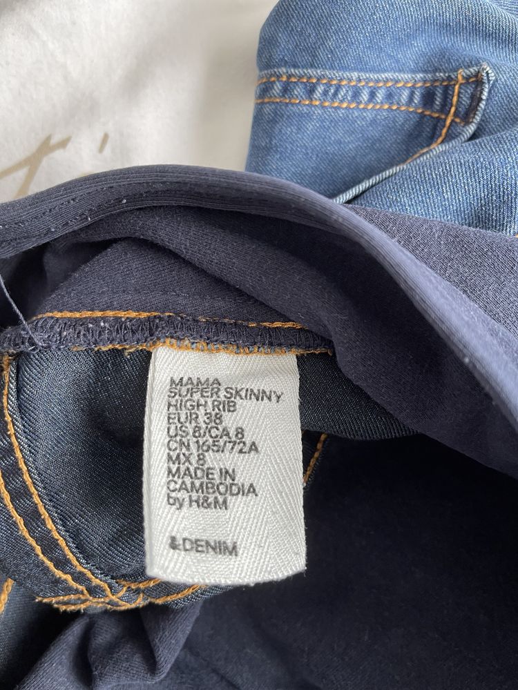 Spodnie ciążowe jeansowe 38 H&M