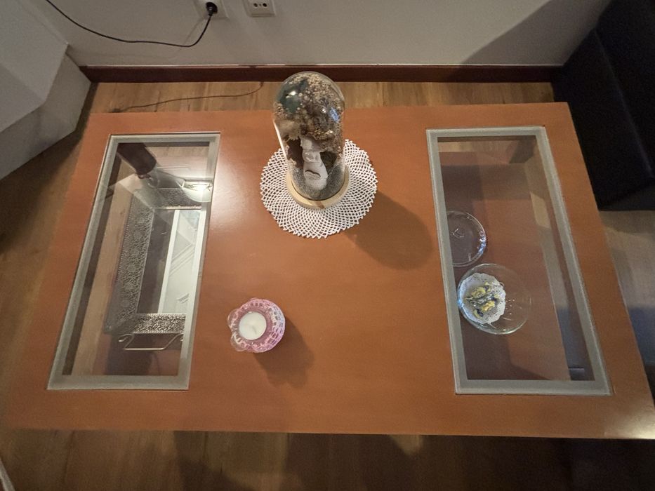 Mesa de centro para sala de estar em Madeira Faia