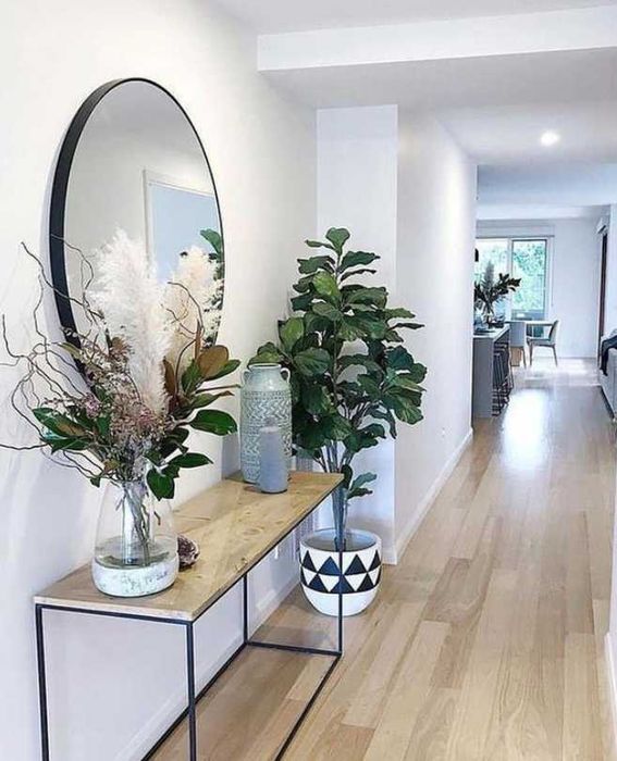 Nowoczesne LUSTRO OKRĄGŁE Ścienne Loft Rama 80cm Czarne + GRATIS