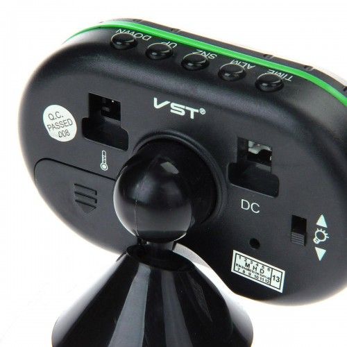 Автомобильные часы с термометром и вольтметром VST 7009V