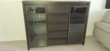 Komoda Black Red White