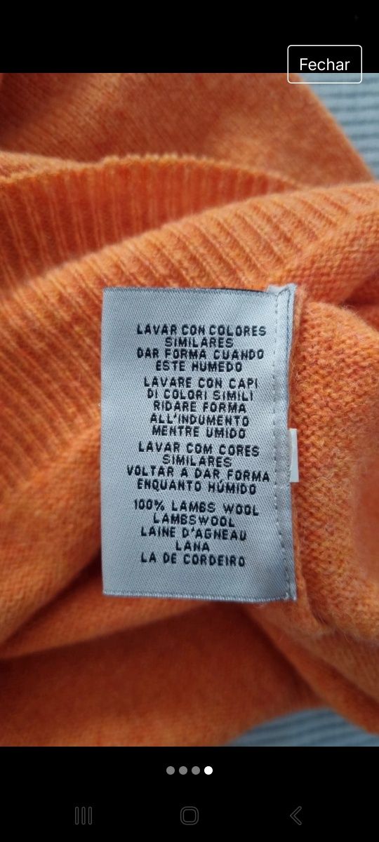 Malha laranja gant NOVO PREÇO!
