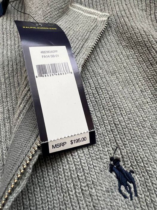 Кардиган Polo Ralph Lauren шерсть у складі\Зіп кофта\Поло Ральф Лорен