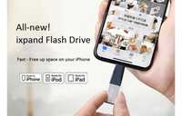 Pendrive dysk sandisc 128GB lightning USB podłącz do iphone dwustronn