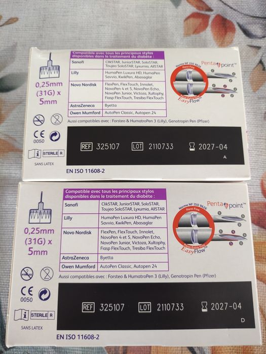 BD Micro-Finea Ultra 5mm i 8mm