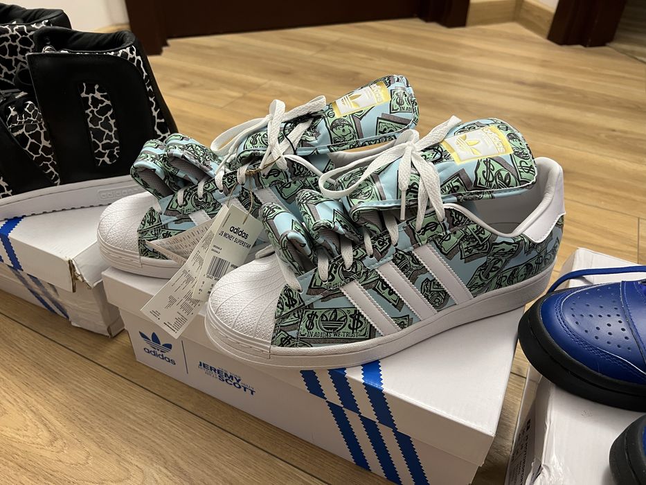Adidas jeremy scott zestaw ubrań spodnie, bluzy , buty