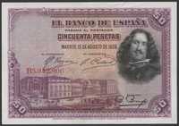 Hiszpania 50 peset 1928 - stan 1/2