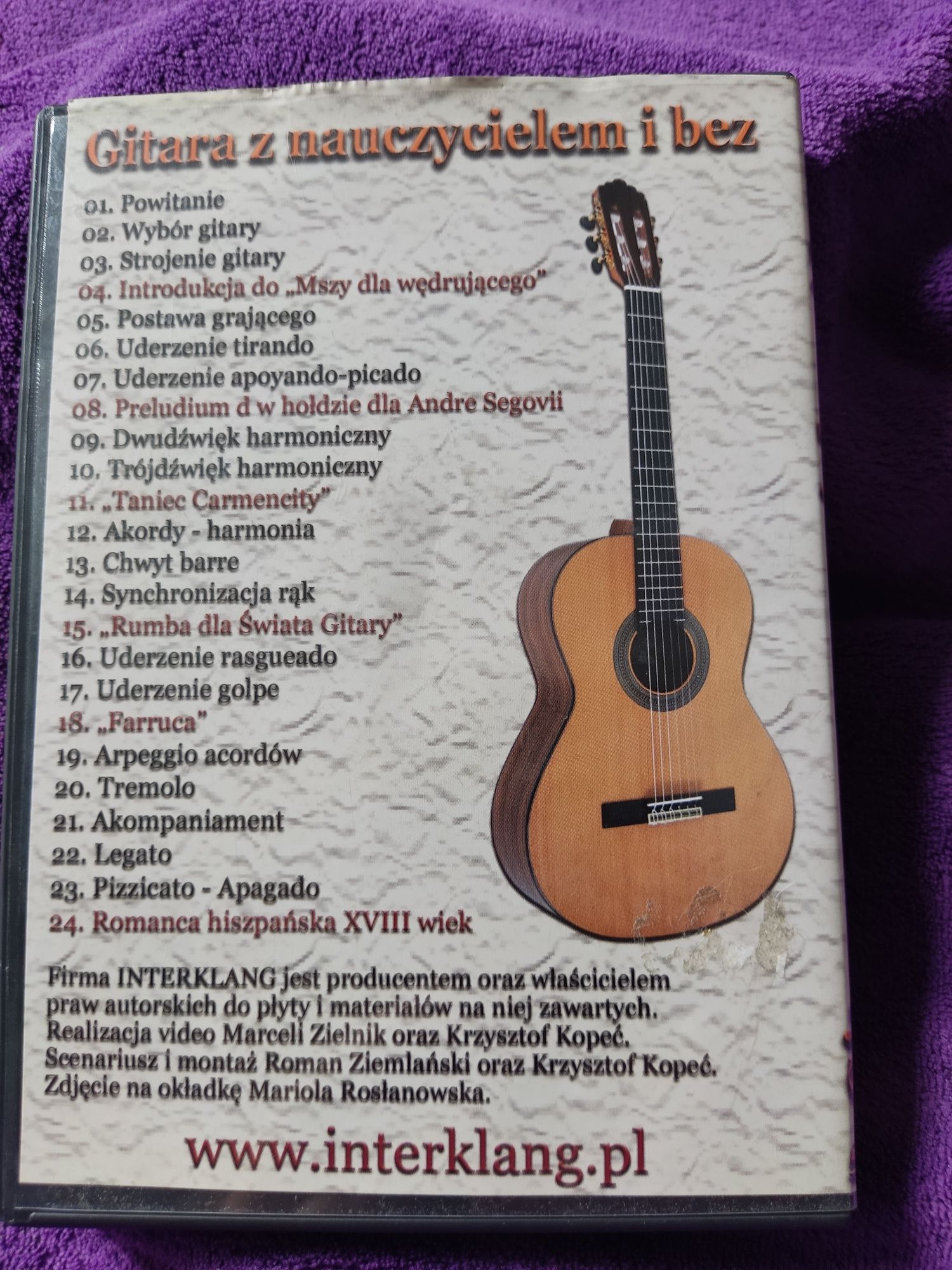 Gitara z nauczycielem lub bez Roman Ziemlański. Płyta dvd