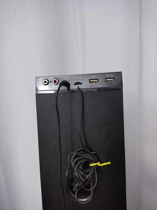 Coluna de som 45w bluetooth RCA USB MicroSD 3.5mm audio in