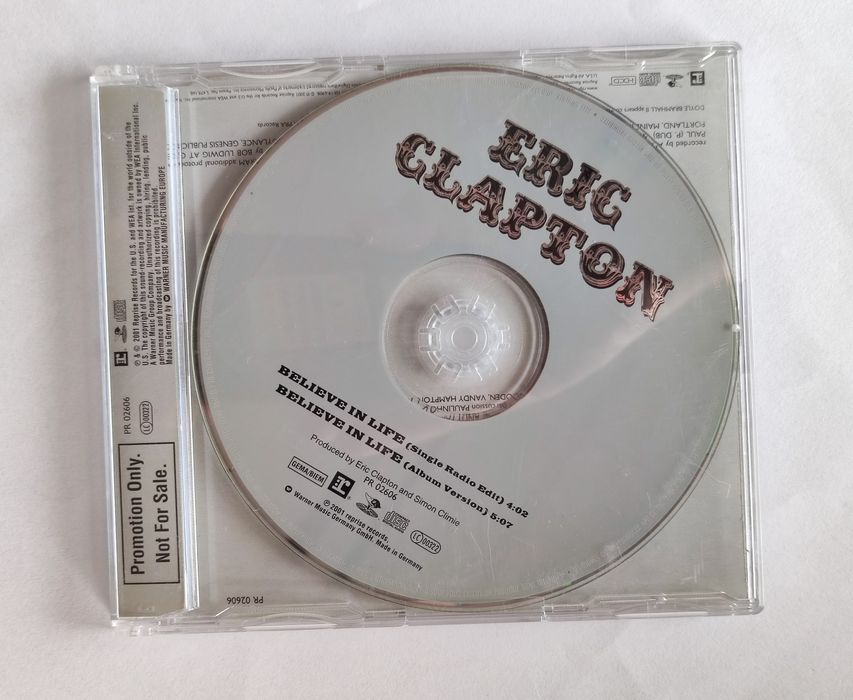 Eric Clapton Believe In Life German Promo CD single