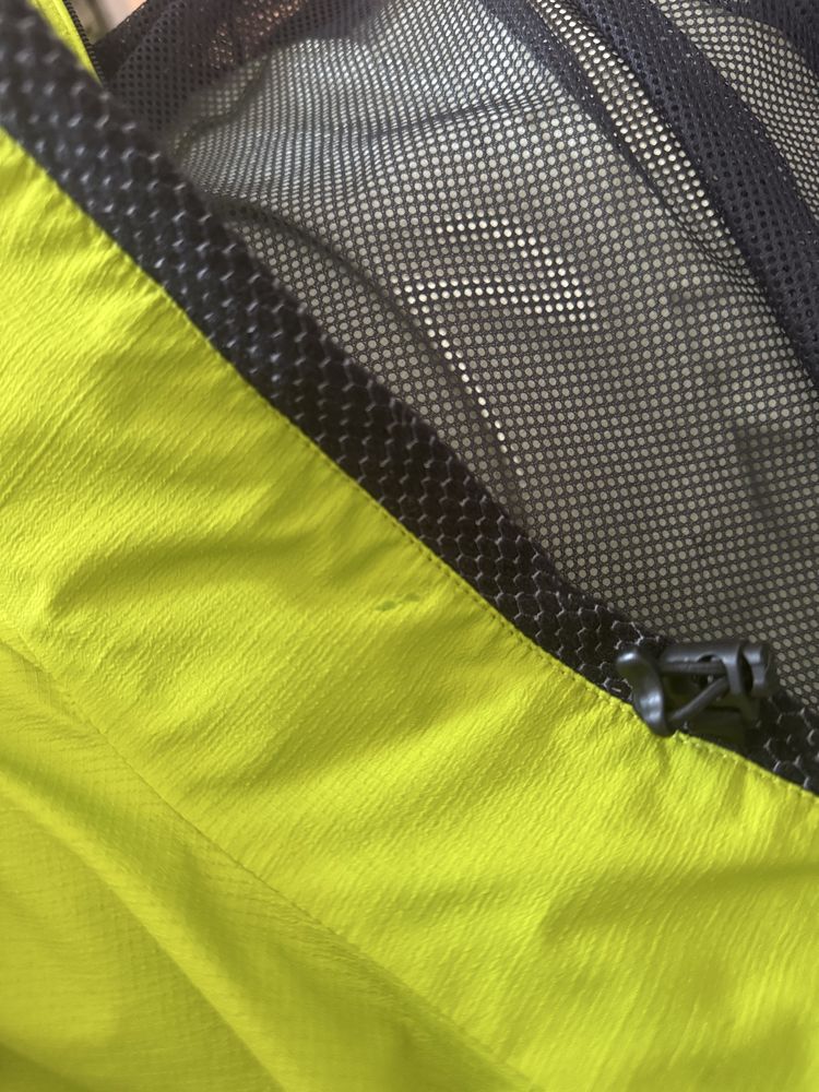 Kurtka Haglöfs M windstopper wiatrówka logowana zielona gorska hikking