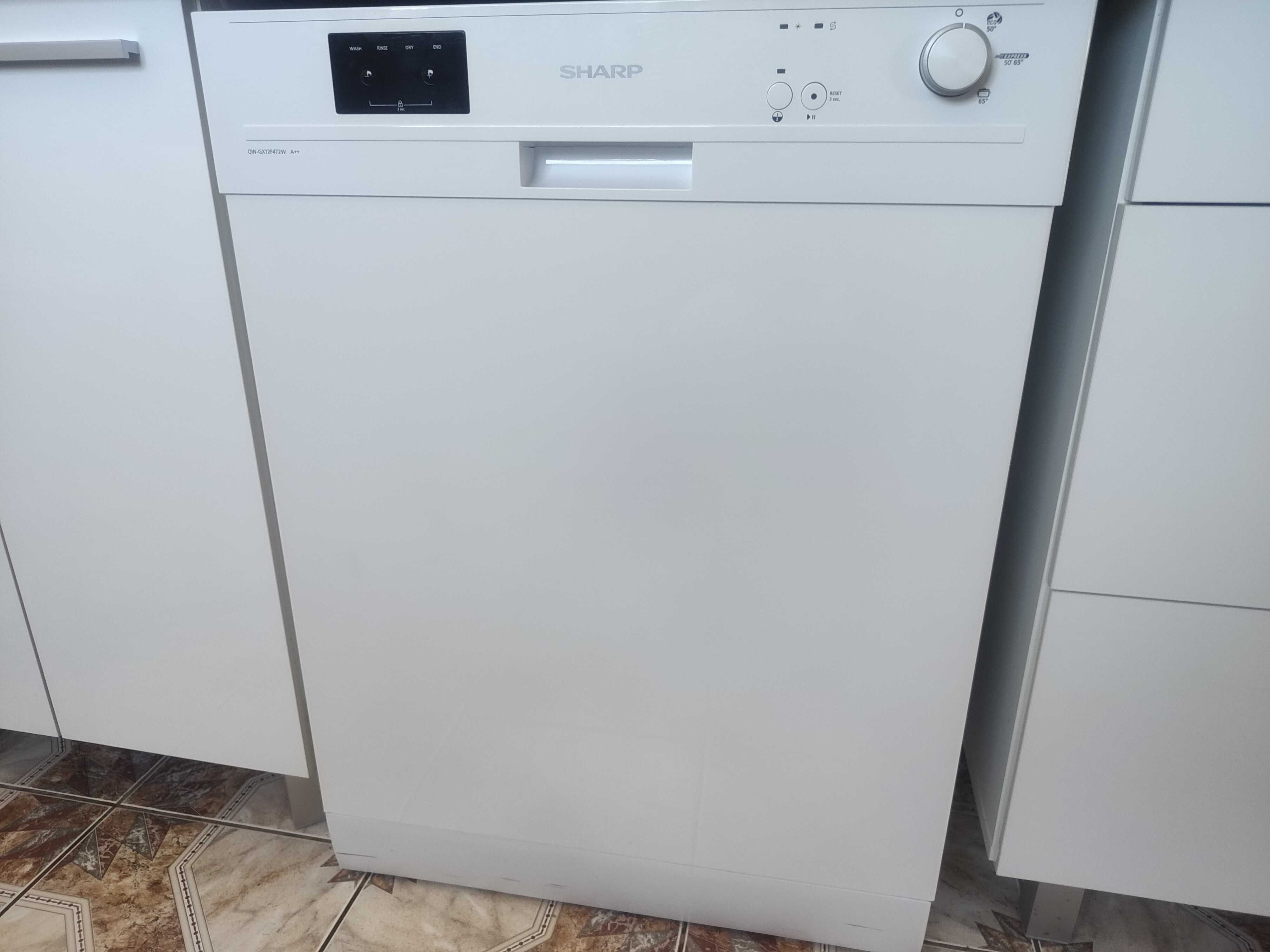 Zmywarka Sharp QW-GX12F472W A++ / w idealnym stanie / 60cm