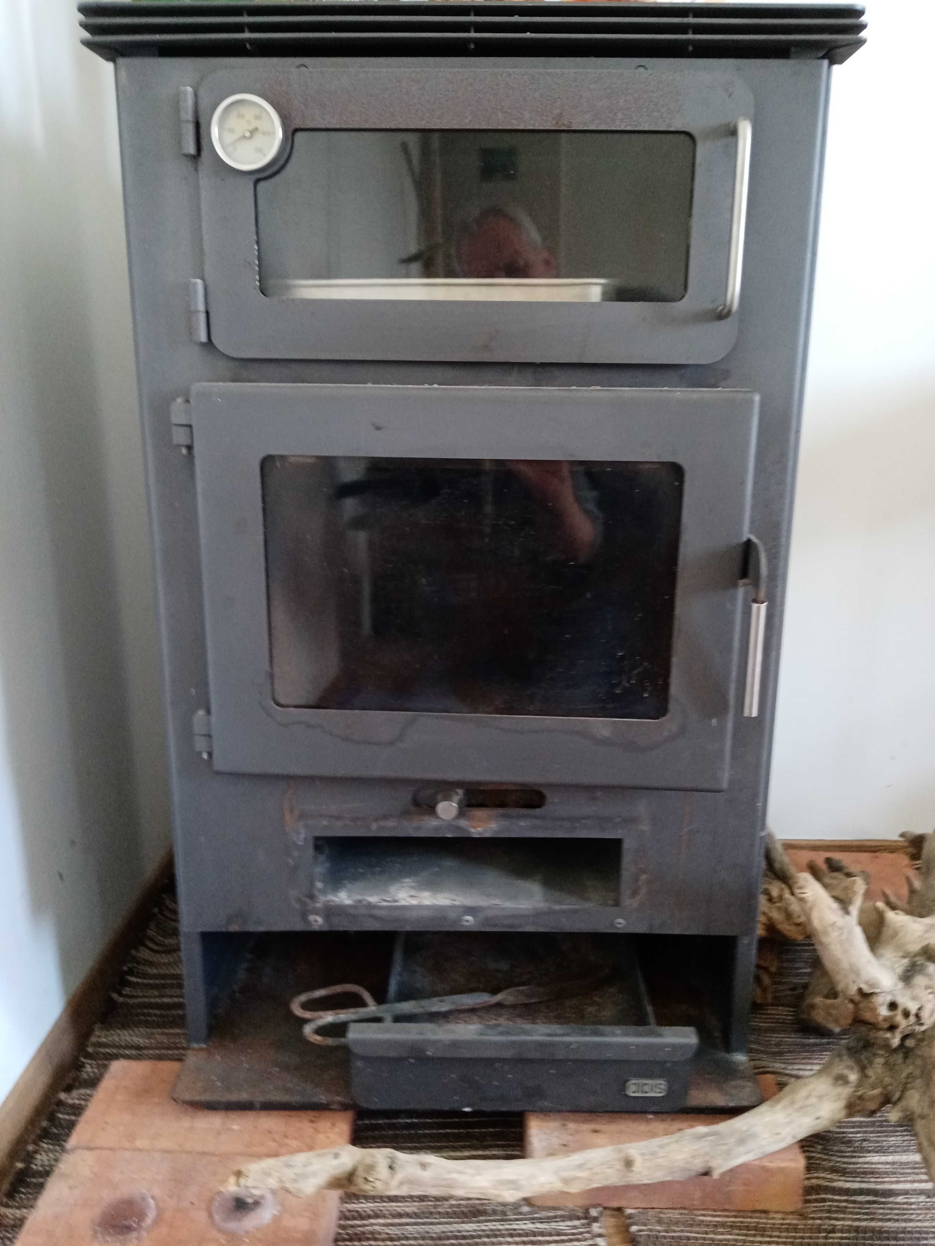 vendo salamandra de lenha com forno para cozinhar