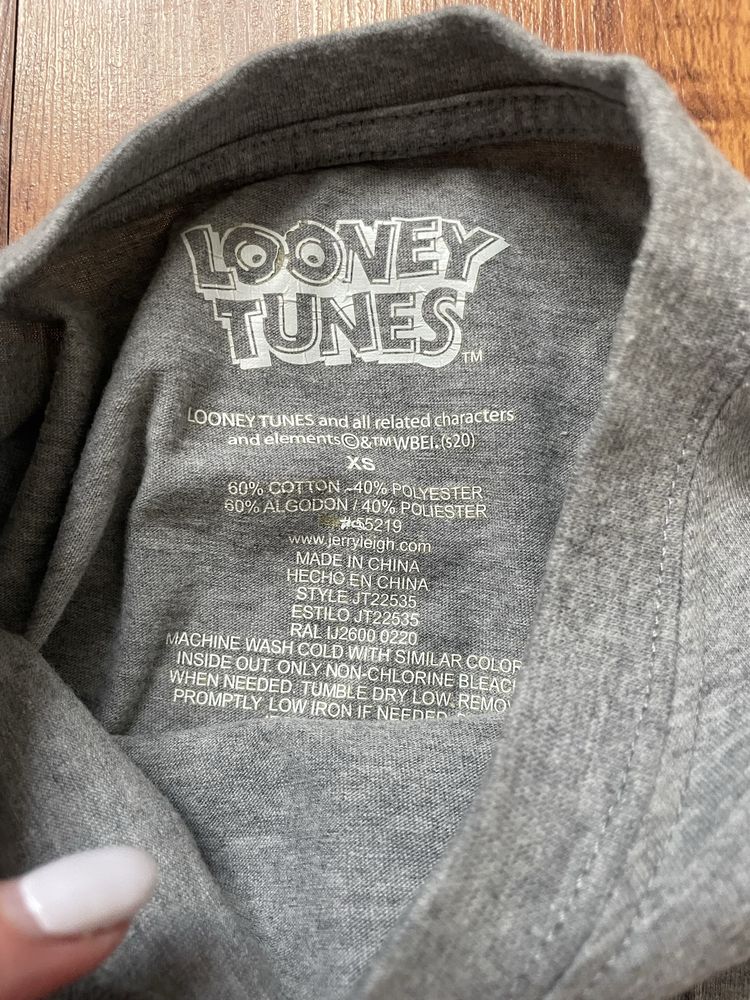 Koszulka szara firmy Looney Tunes rozmiar XS