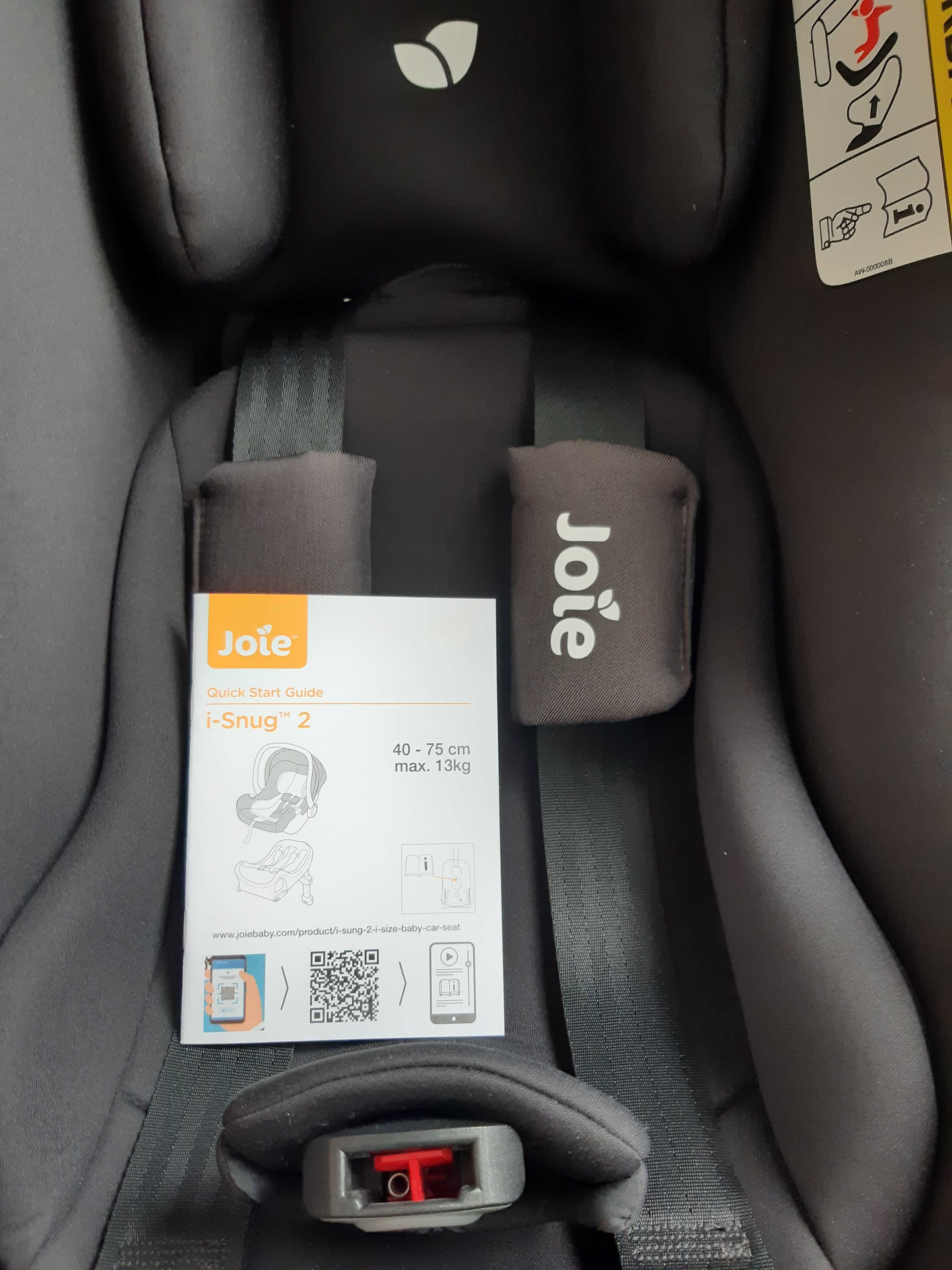 JOIE FOTELIK I-SNUG 2 Shale czarny