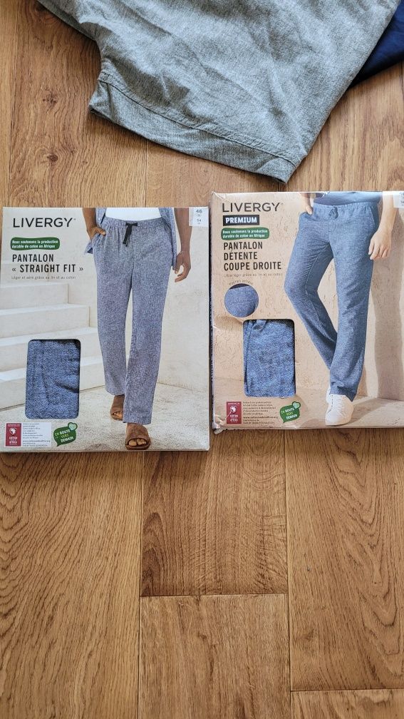 Розпродаж!!!Livergy Німеччина чоловічі лляні штани,,50,52,5