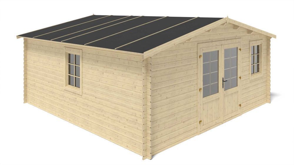 Drewniany domek ogrodowy altanka 5x5 m 25m2 DOM591