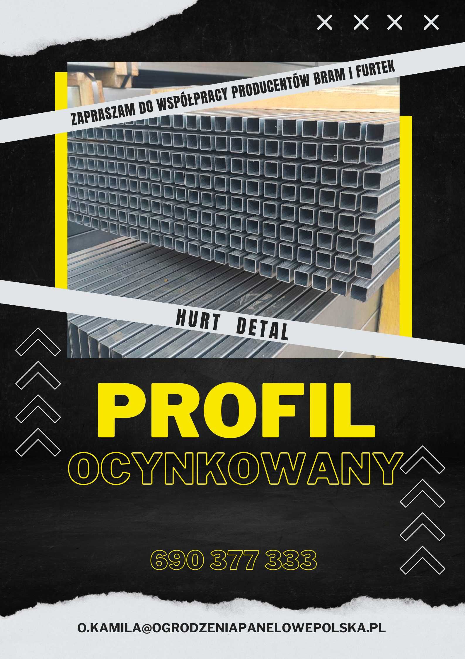 Polski Producent ogrodzeń panelowych 3D PROFILE OCYNKOWANE