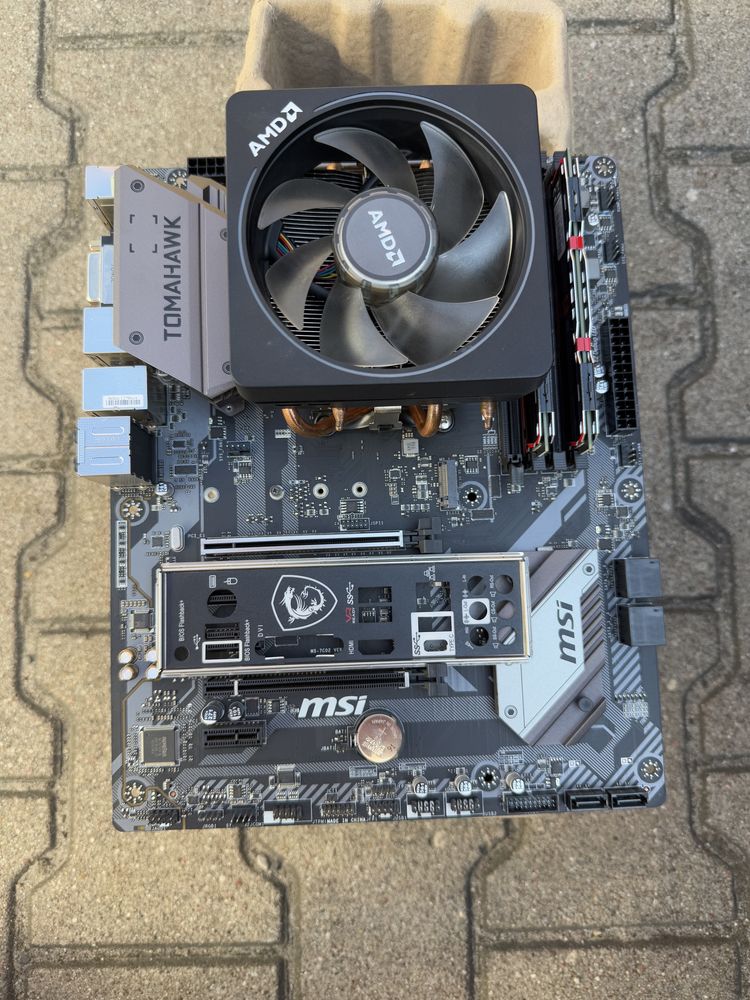 Ryzen 5 MSI B450 Tomahawk 16 GB ddr4 3200 mhz zestaw