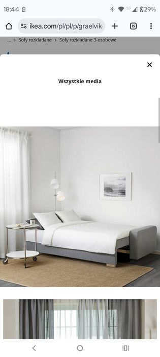 Kanapa rozkładana Ikea Gralviken - jak nowa