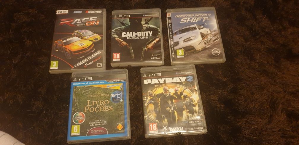 4 jogos para ps3 e 1 para pc