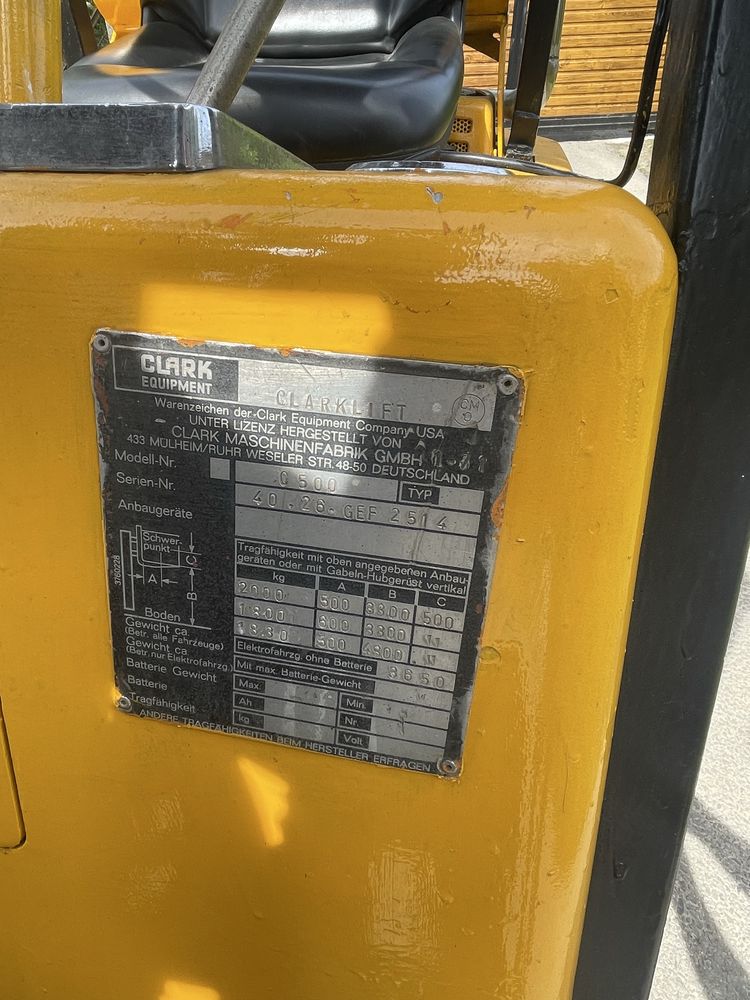 Wózek widlowy clark sprawny benzyna lpg