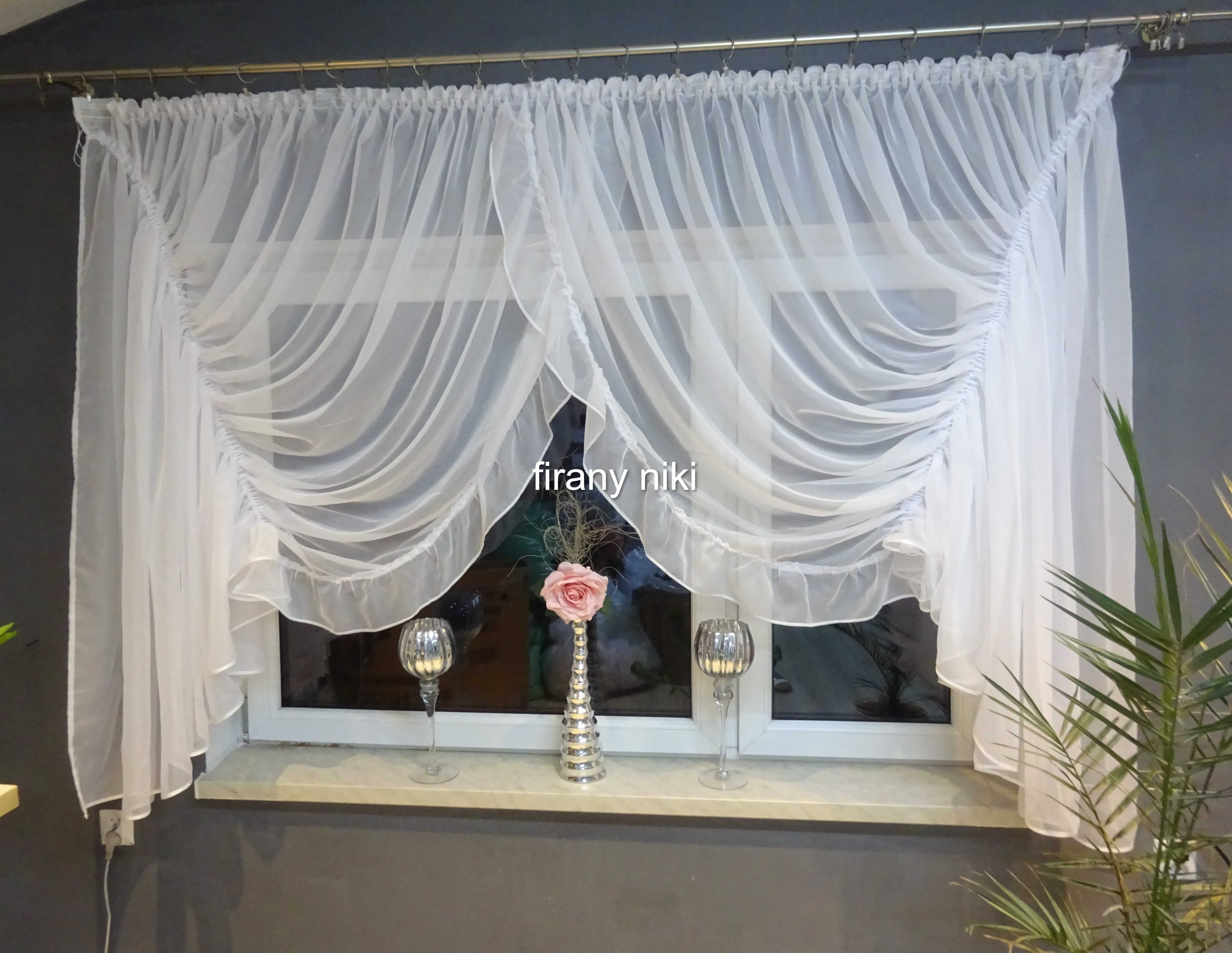 firana z falbanami 500x180