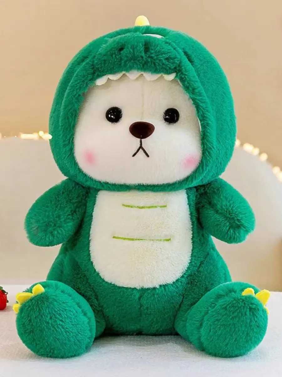 Очаровательный мягкий мишка в костюме дракончика, 40 см