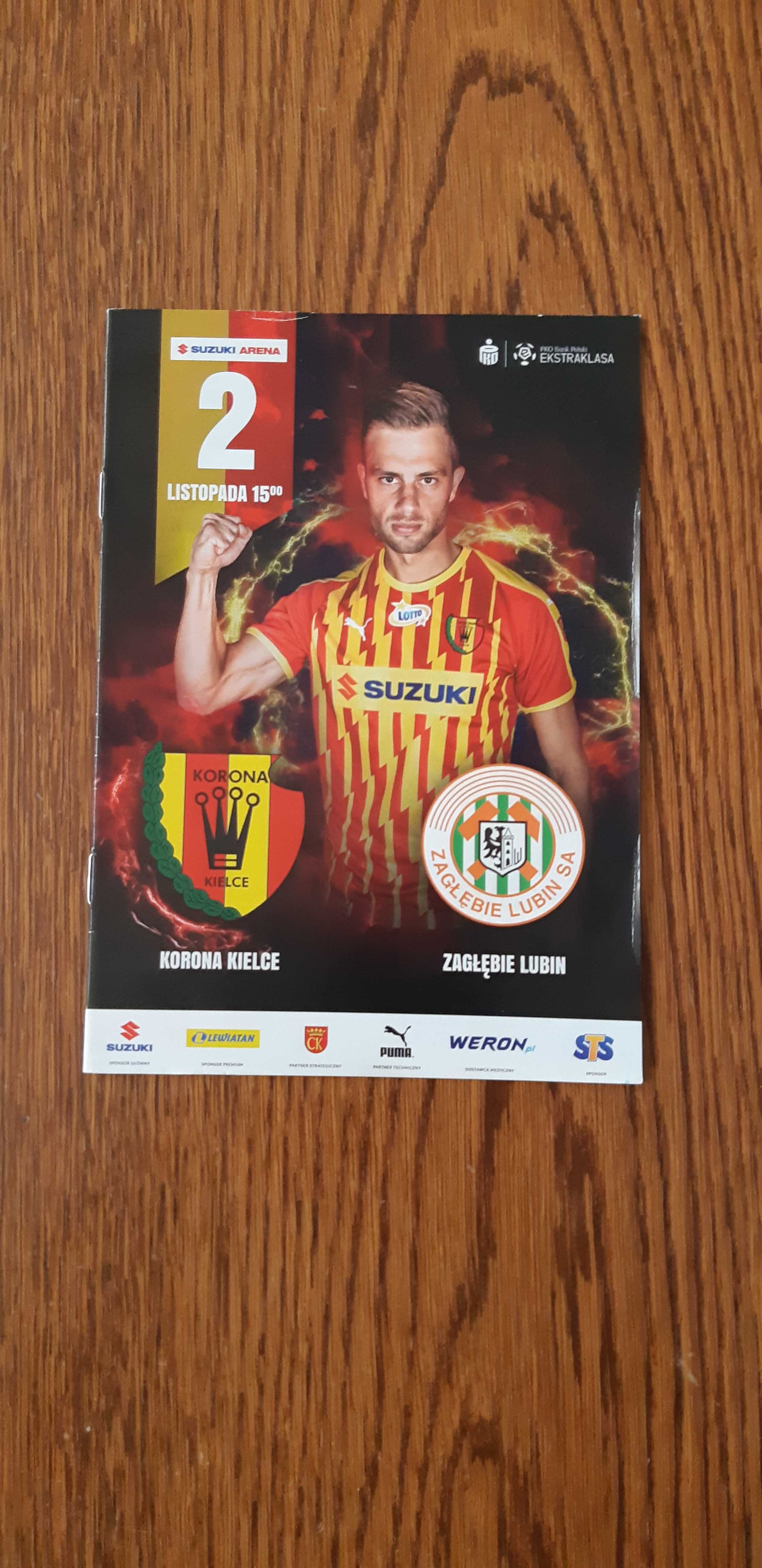 program meczowy Korona Kielce - Zagłębie Lubin 2 listopada 2019